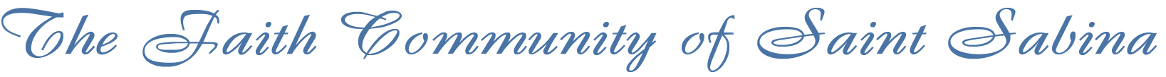the.faith.commuity.ofsaint.sabina-logo